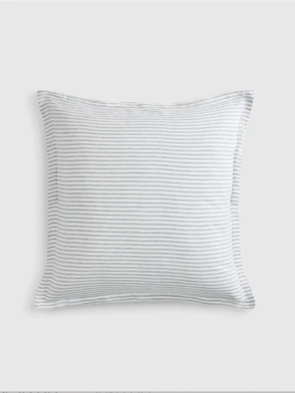 Quince Euro Sham in Grey Stripe